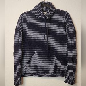 Carve Designs Bodie Funnel Neck‎ Navy Stripe, Size L